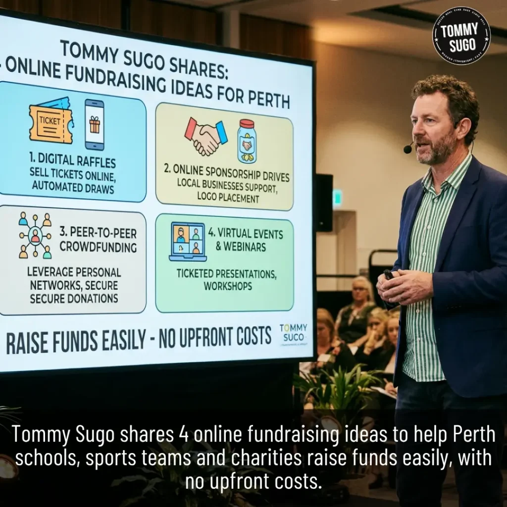 4 Best Online Fundraising Ideas in Perth with Tommy Sugo