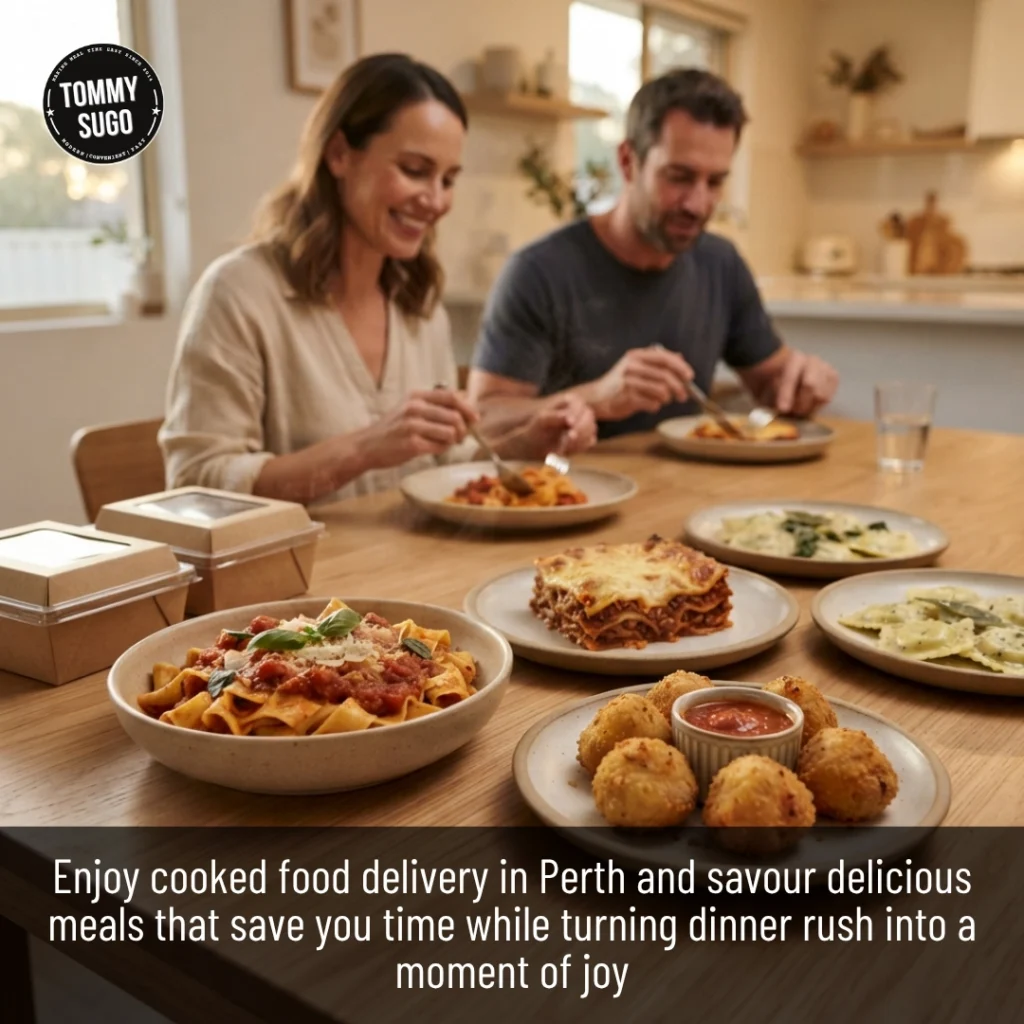 Cooked Food Delivery service offering fresh pasta and delicious Italian dishes