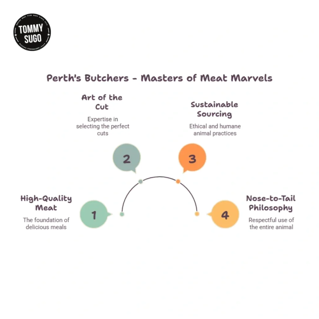 A Tommy Sugo infographic Perth’s Butchers – Masters of Meat Marvels