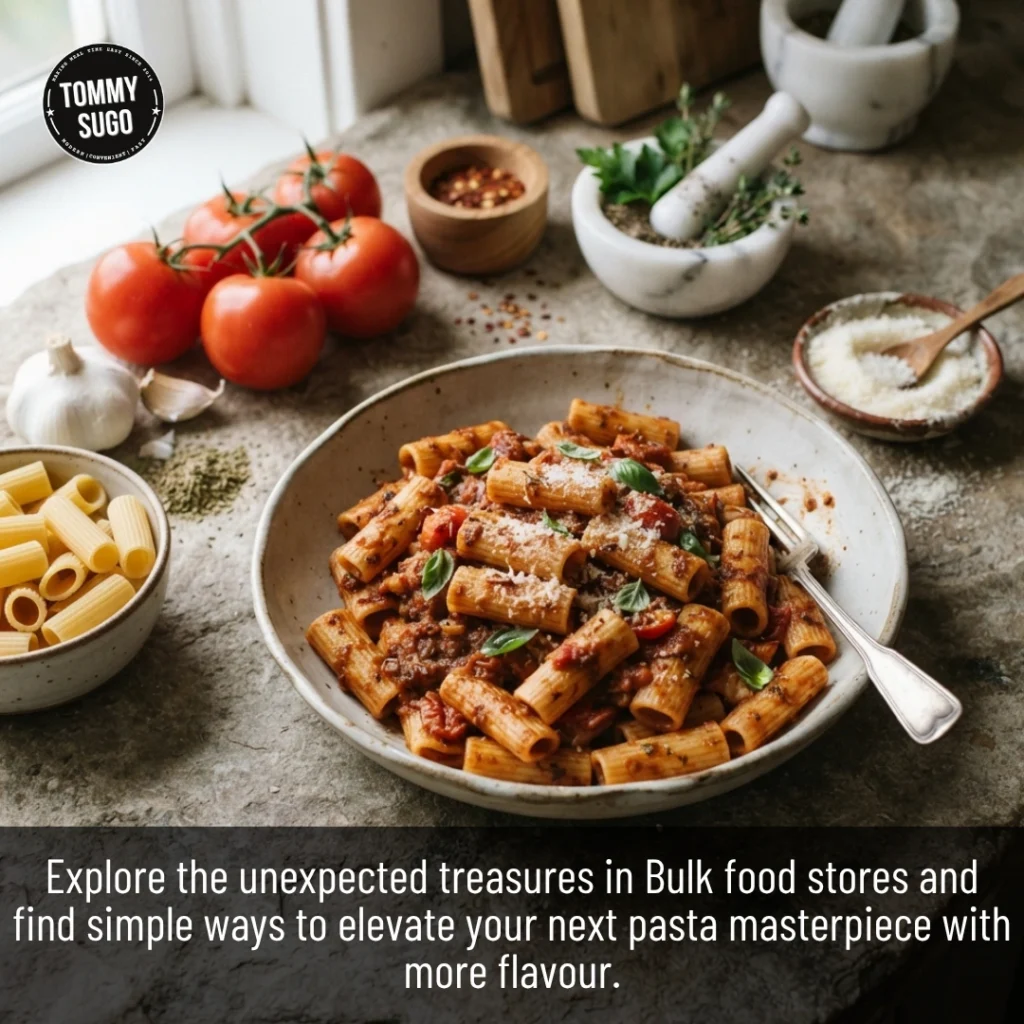Fresh pasta ingredients sourced from Bulk Food Stores for Italian recipes