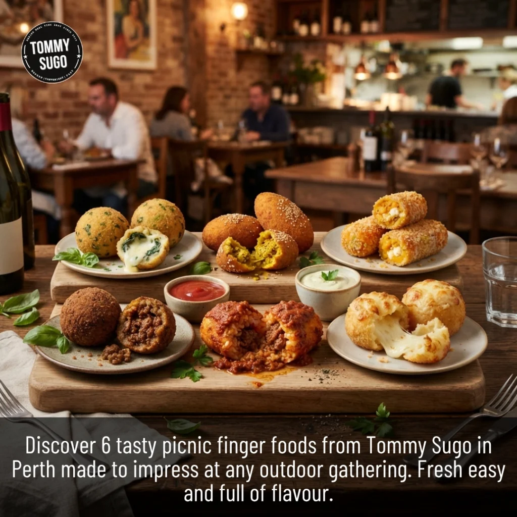 Gourmet Picnic Finger Foods served on a wooden board for gatherings
