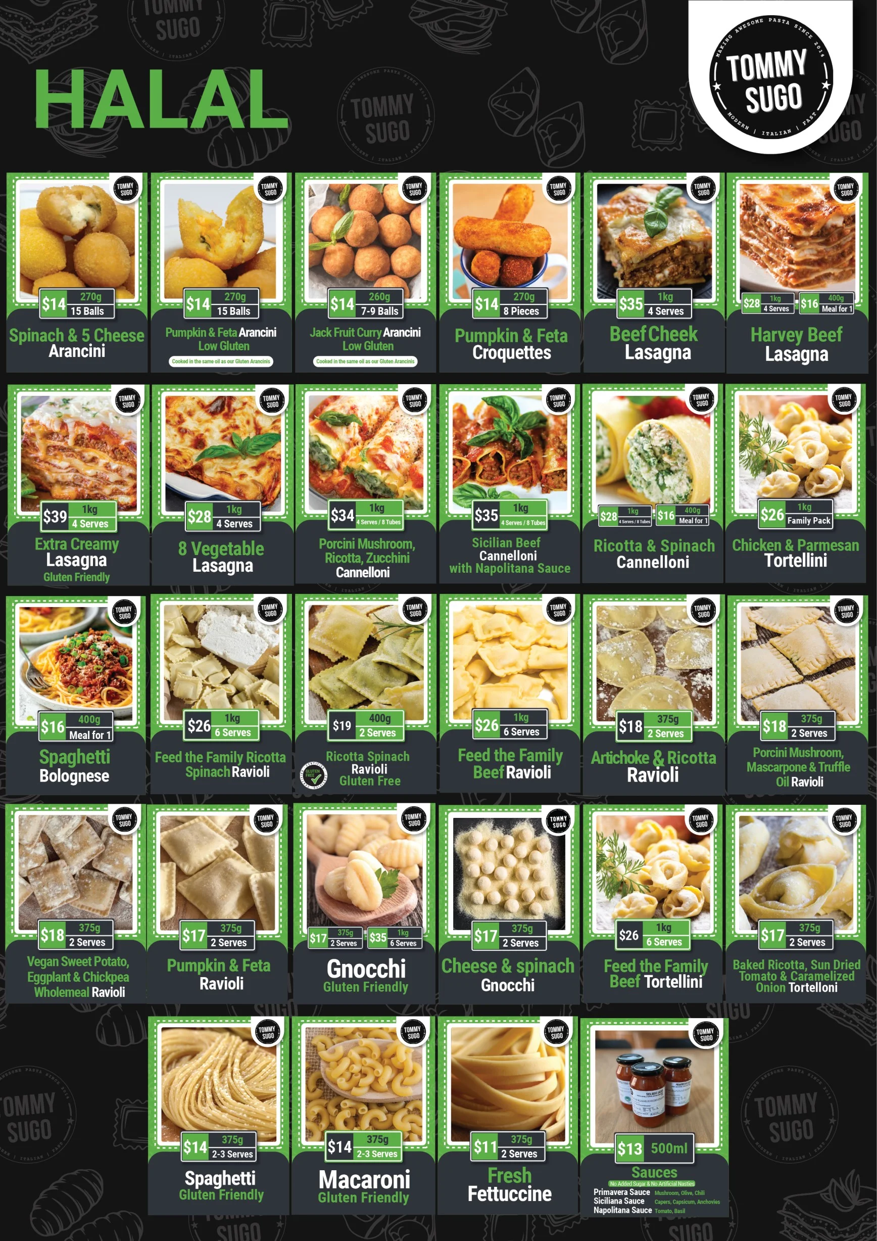 Halal product range