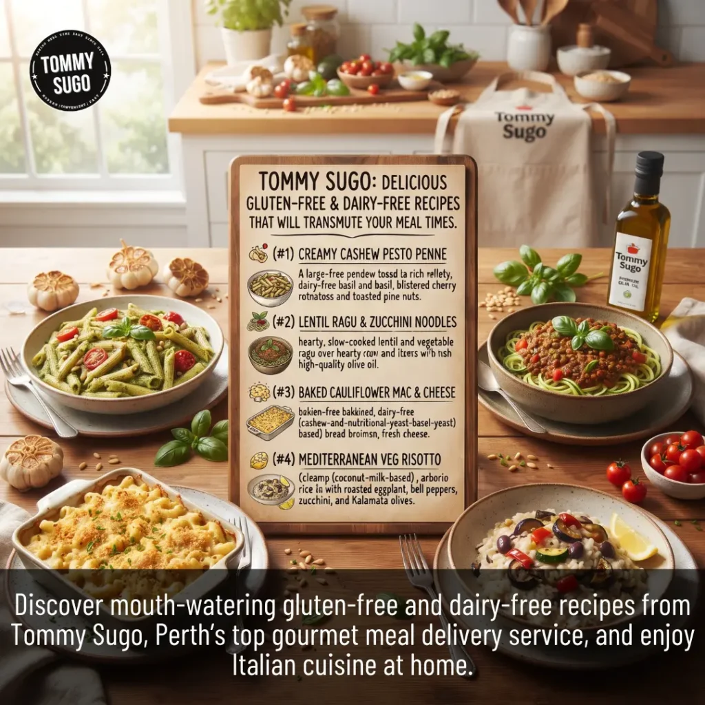 Delicious Gluten-Free and Dairy-Free Recipes from Tommy Sugo That Will Transmute Your Meal Times