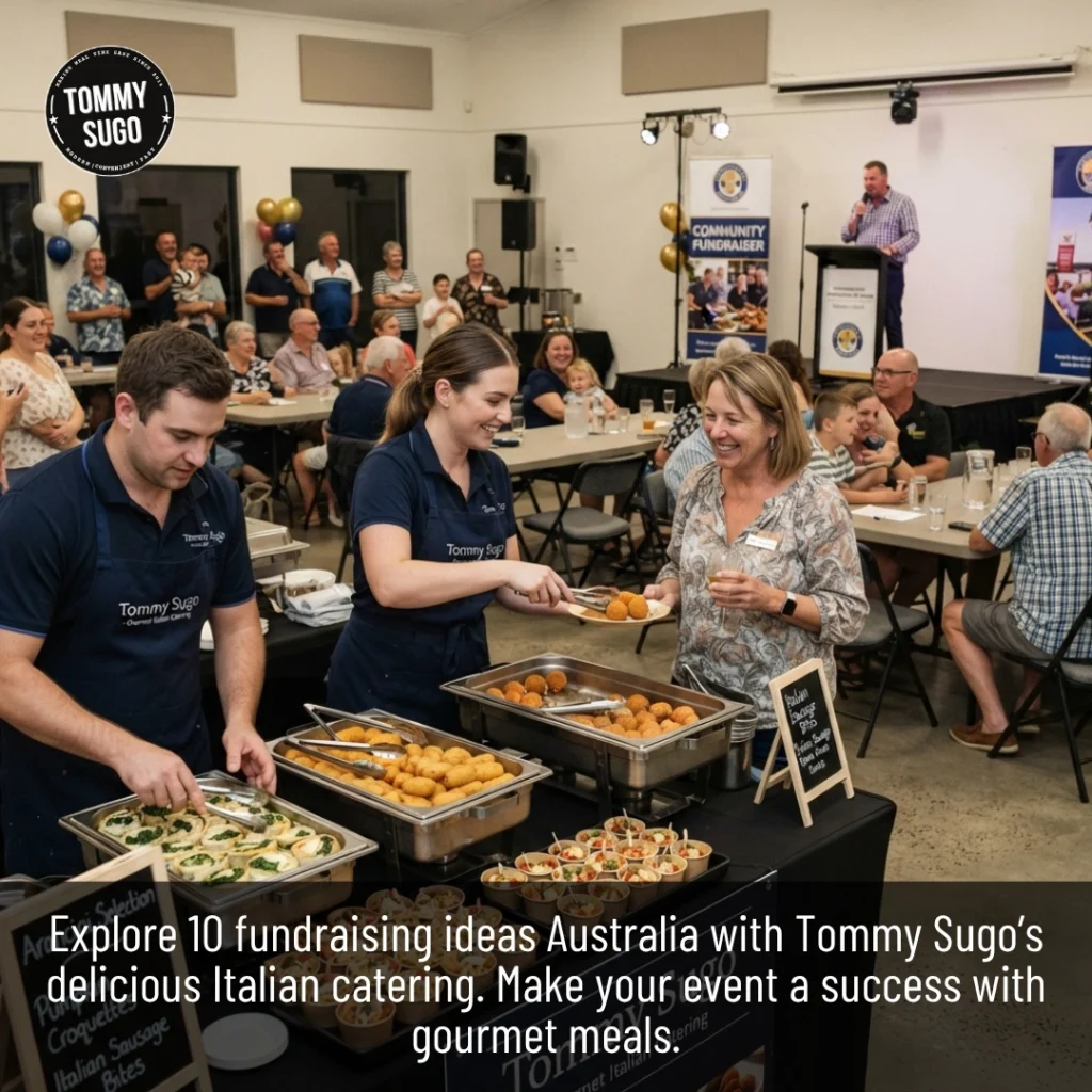 Creative Fundraising Ideas Australia with delicious Italian catering for community events and charities