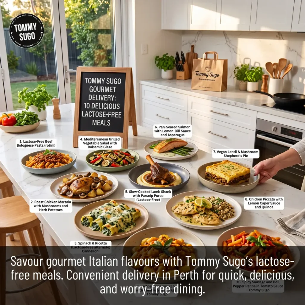 10 Delicious Lactose-Free Meals from Tommy Sugo Gourmet Delivery in Perth