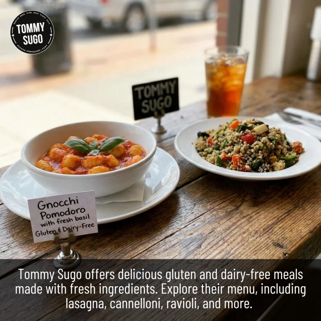 Delicious gluten and dairy-free meals from Tommy's soup