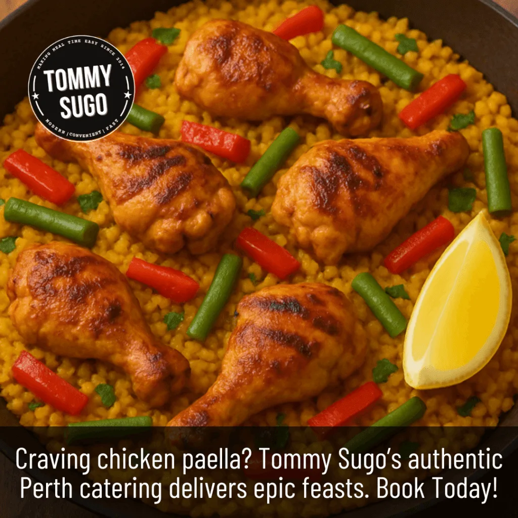 5 Secrets to a Mouth-Watering Chicken Paella: Tommy Sugo’s Perth Party Feast