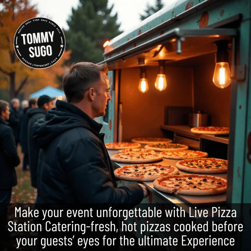Live Pizza Station Catering Perths brilliant party upgrade