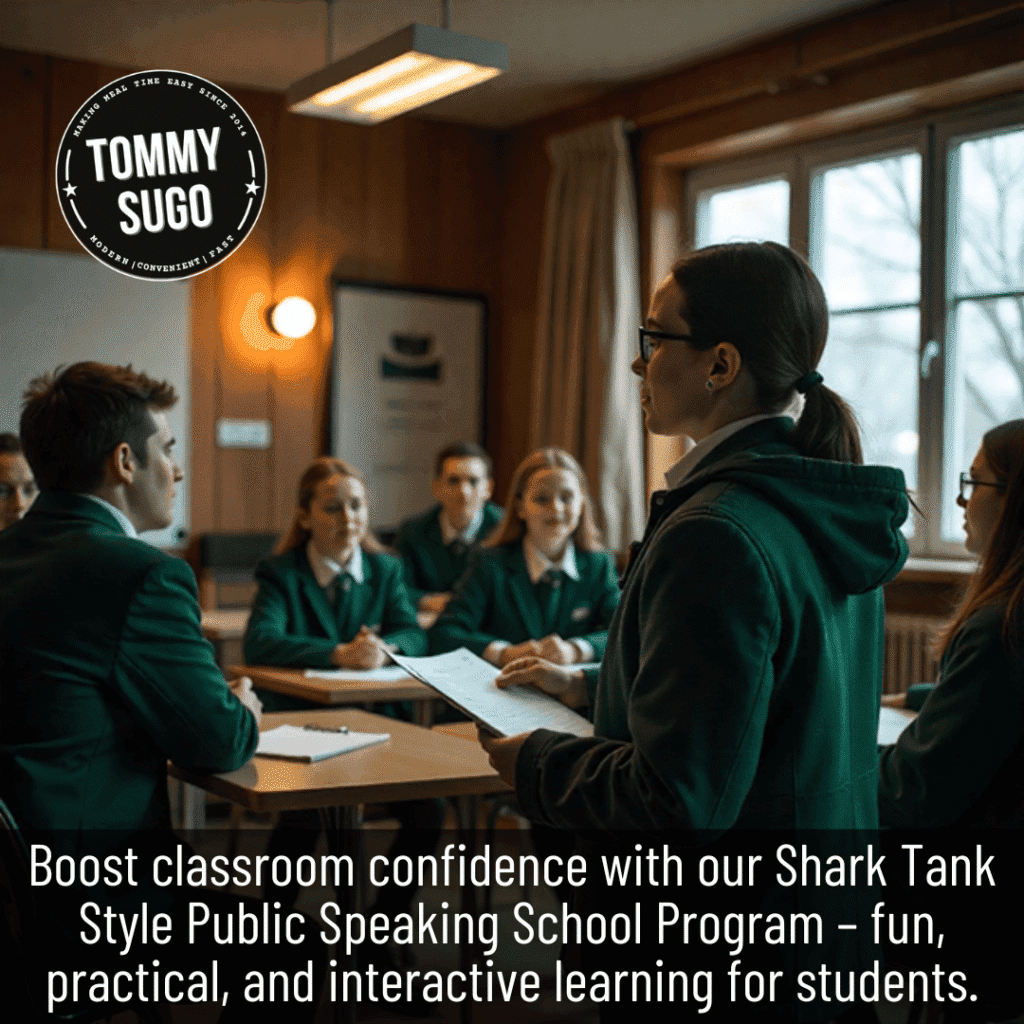 Shark Tank Style Public Speaking school Program Empowers All