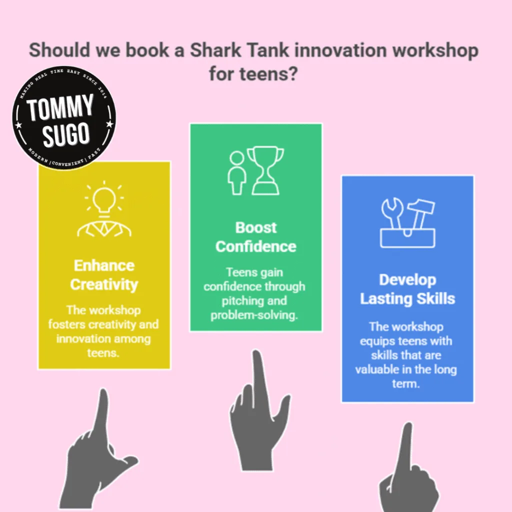 Shark Tank innovation workshops for teens