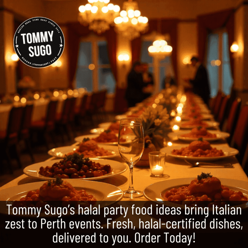 Halal party food ideas Perth simple tasty Italian delight