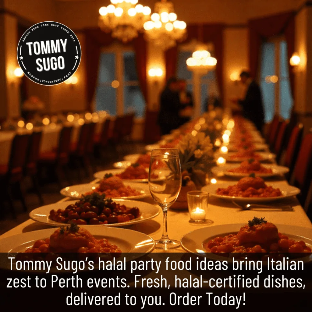 Halal party food ideas Perth simple tasty Italian delight
