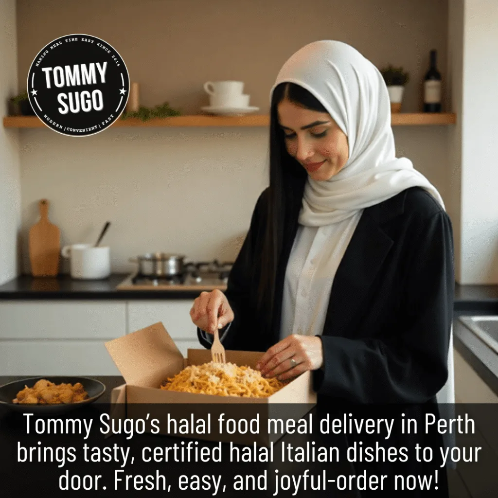 Halal food meal delivery bringing delicious Italian meals to Perth
