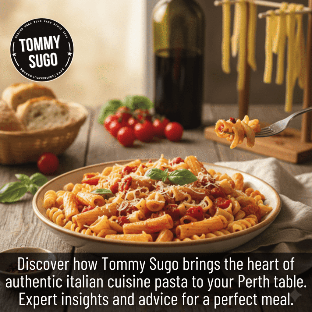 Italian Cuisine Pasta Highlighting Powerful Authentic Flavor