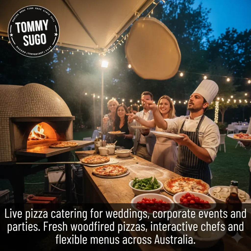 Live Pizza Catering with Tommy Sugo Perth’s Celebratory Choice
