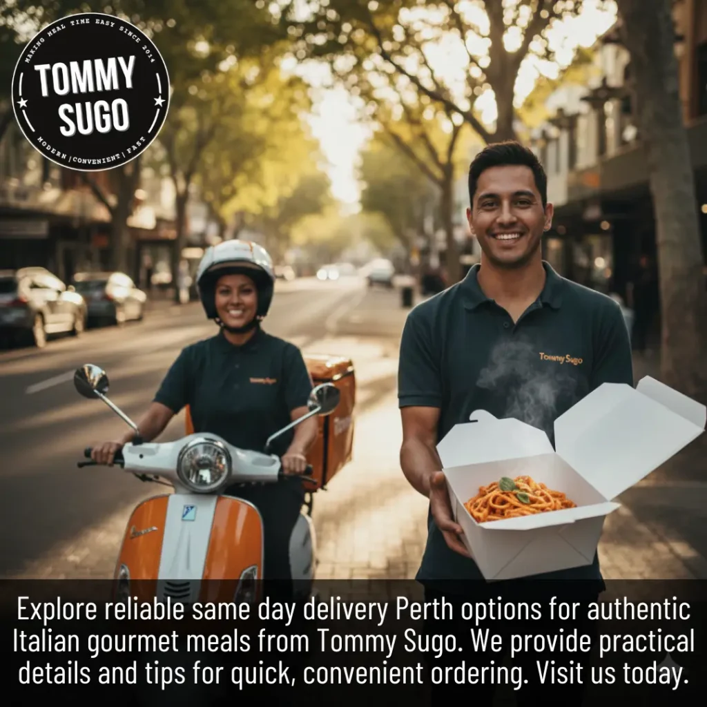 Same Day Delivery Perth Fast Gourmet Italian Meals with Tommy Sugo