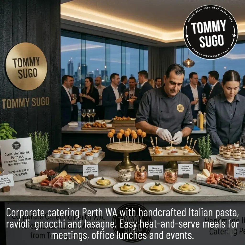 Corporate Catering Perth WA: Professional Italian Meals from Tommy Sugo