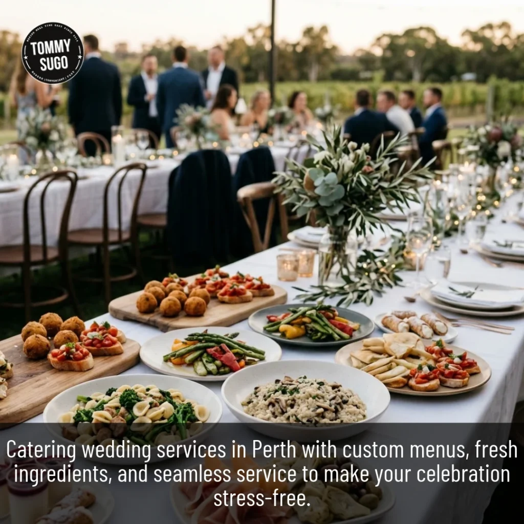 Catering Wedding event featuring pasta, appetisers and fresh Italian food