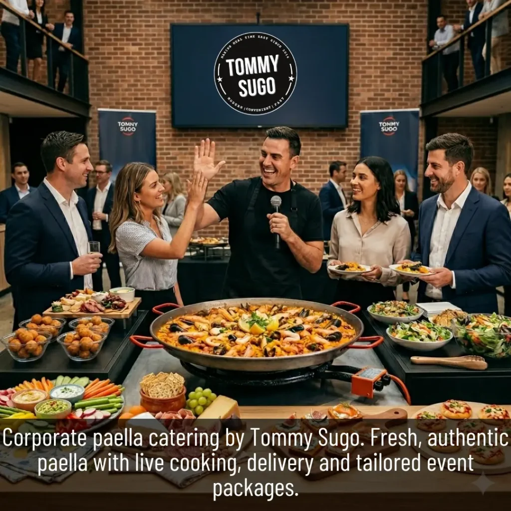 Corporate Paella Catering by Tommy Sugo