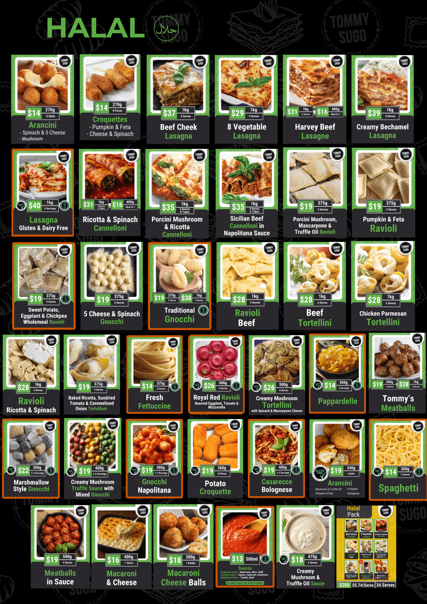 Halal Menu