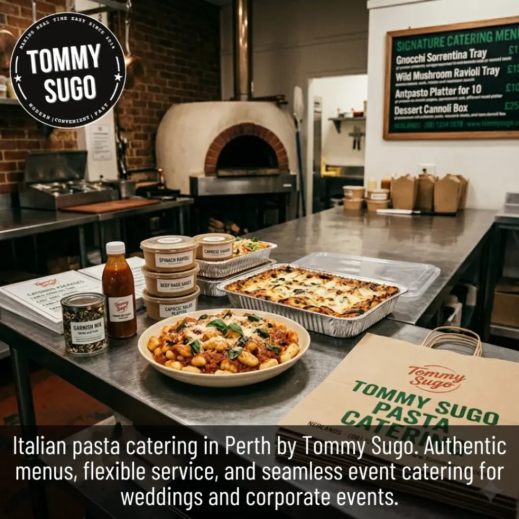 Italian Pasta Catering Tommy Sugo in Perth